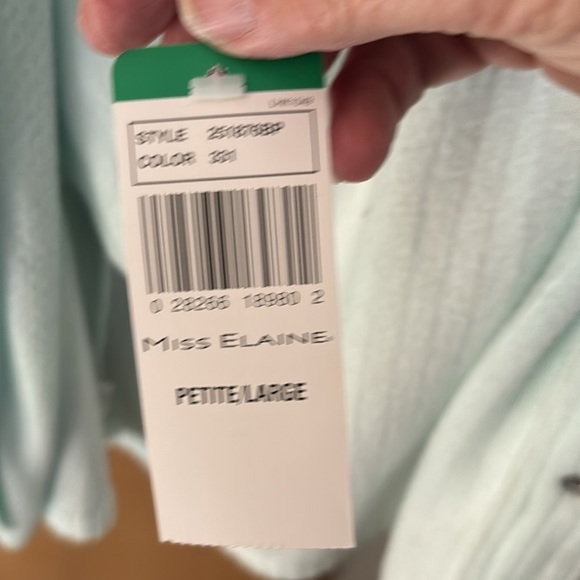 Miss Elaine NWT Robe and nite gown set size PL mint green - Picture 6 of 8